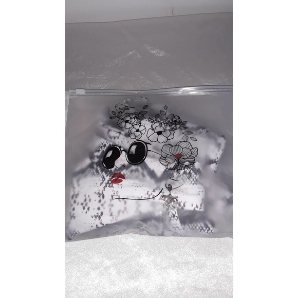 NIP Bikini Sz XL RUUHEE Black, White & Brown Snakeskin Print Hipster Swimsuit - Picture 4 of 6